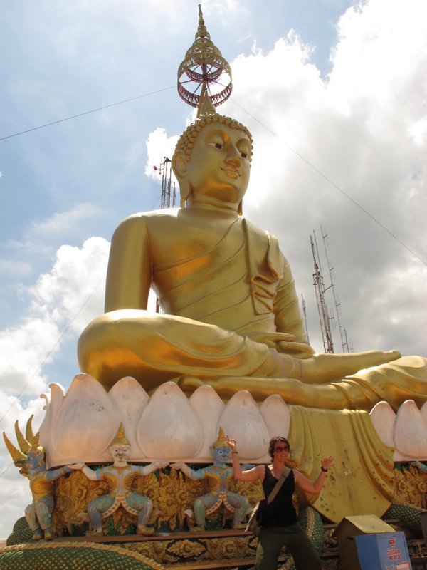 Giant buddha on the top