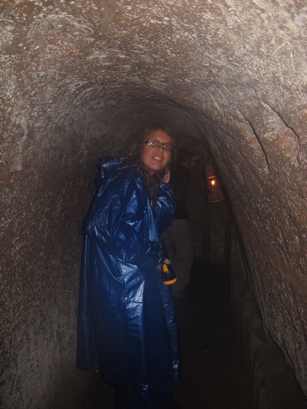 Polona inside the tunnel