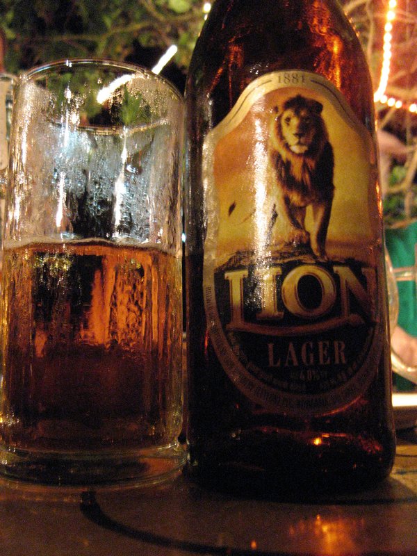 Lion beer; Sri Lanka's finest (and only?)