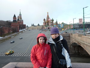 Freeeeezing just outside red square