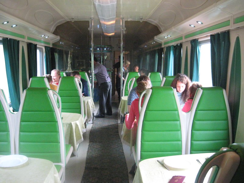 the dining car