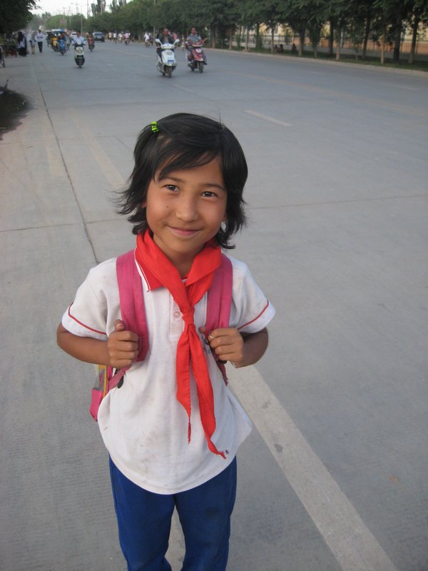 Uyghur schoolgirl 