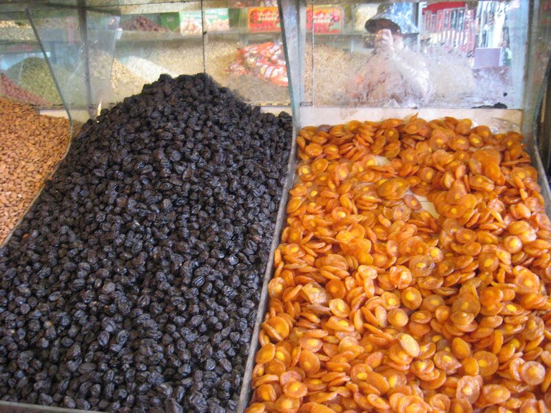 lots of dried fruit