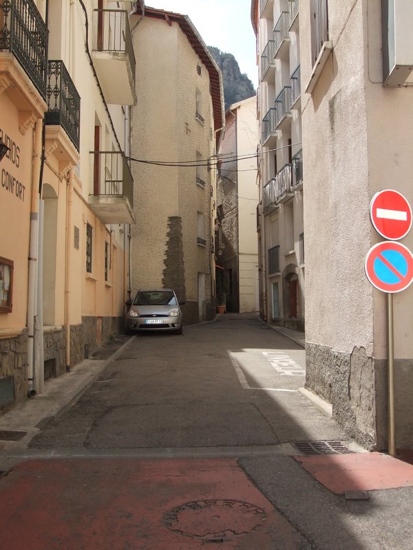 Very narrow streets of Ille sur Tet
