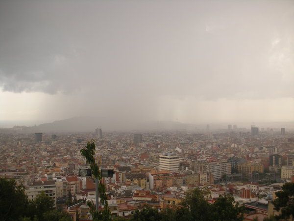 Raining in Barca