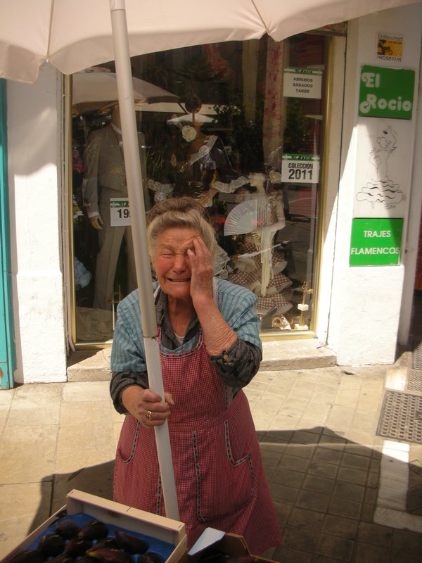 Cute Granadian lady who was suprised by some random tourist taking her picture..