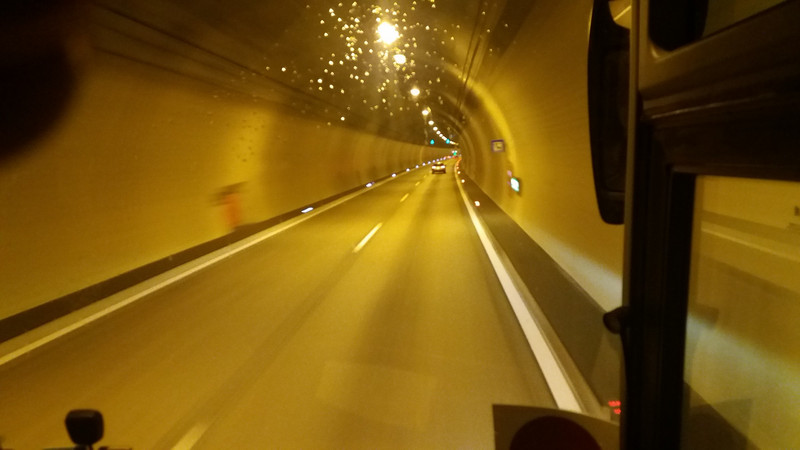 One of many tunnels