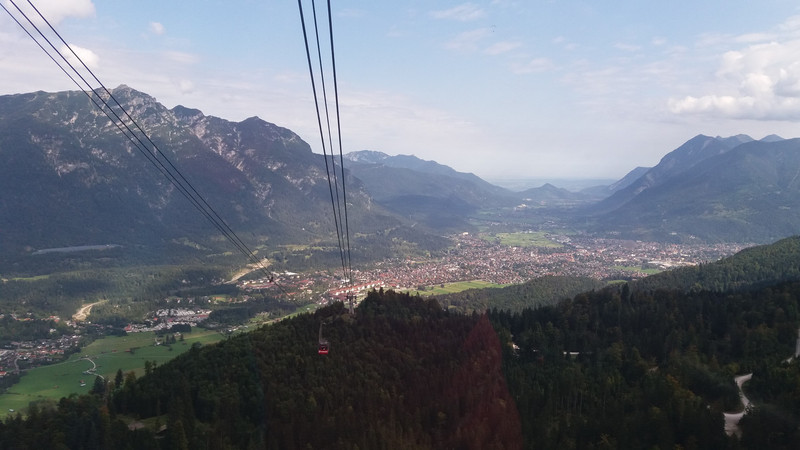 Looking out over the GaPa valley from the cable car
