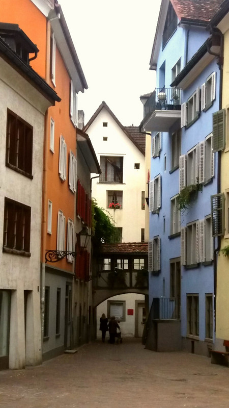 A little overbridge in an old street in Chur