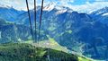 Mayrhofen town far below