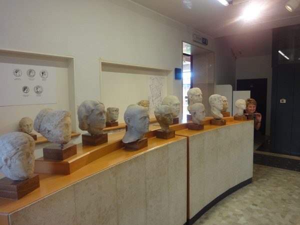 The heads from roman tombs