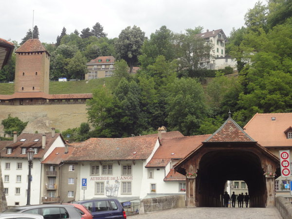 Bridge over Sarine and old town
