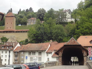 Bridge over Sarine and old town