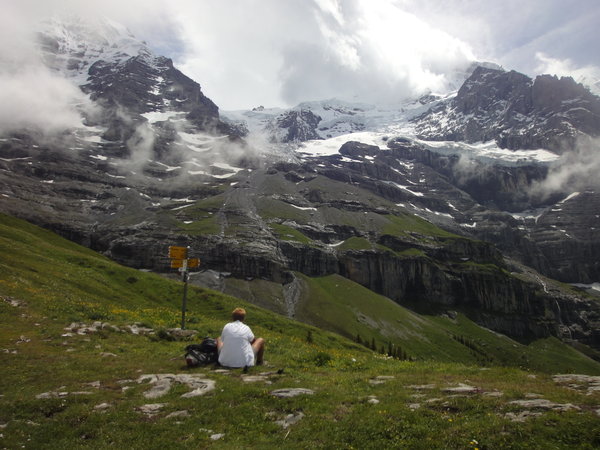 Below the Jungfrau