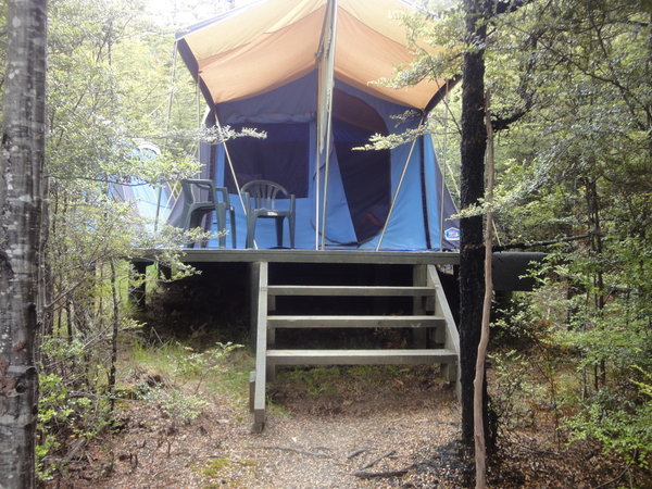 Sleeping tent at Bush Hut
