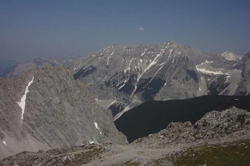The mountains as seen from the top Seilbahn station
