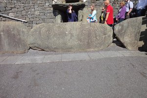 The carved entrance stone at New Grange