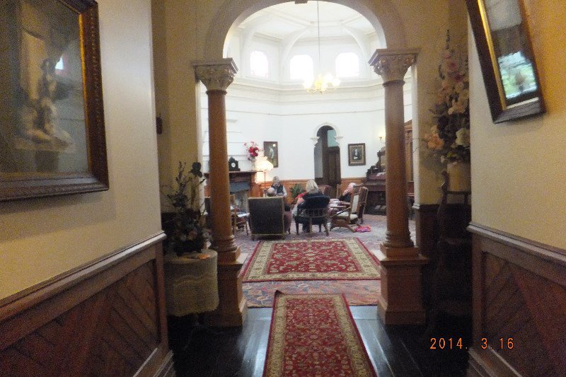 From the front entrance to the lounge