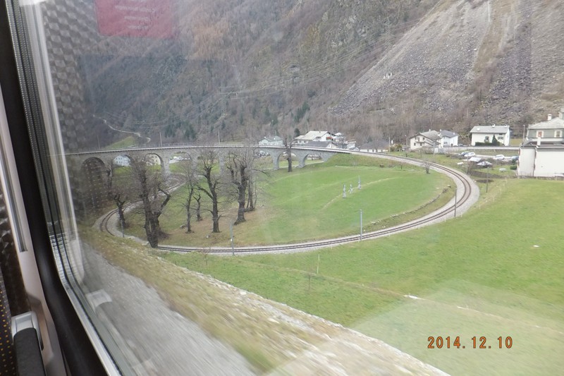 The spiral at the Tirano end of the line