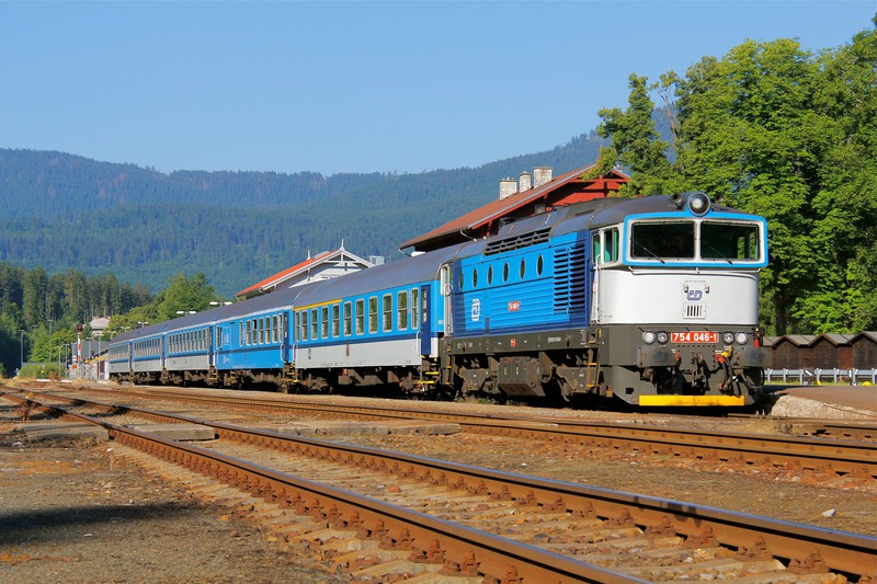 Czech train at Eisenstein