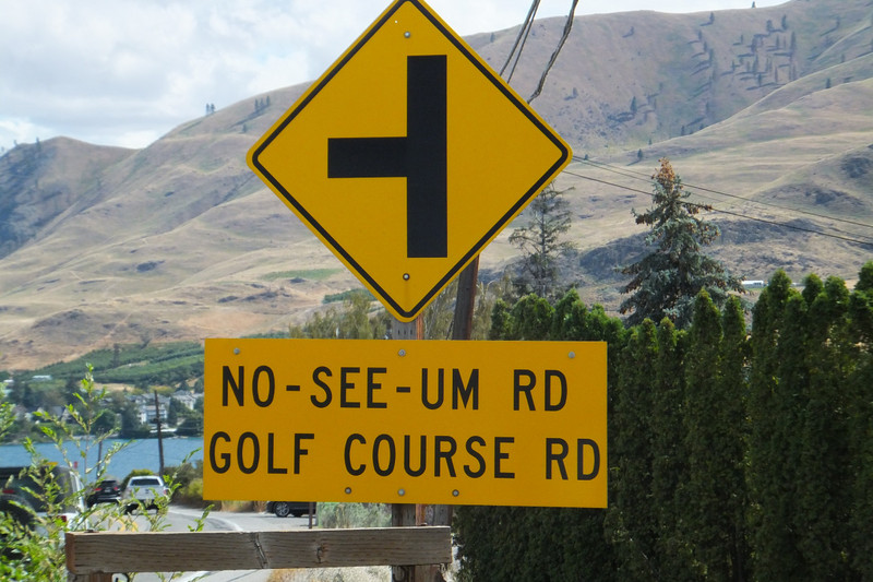 Amusing road sign