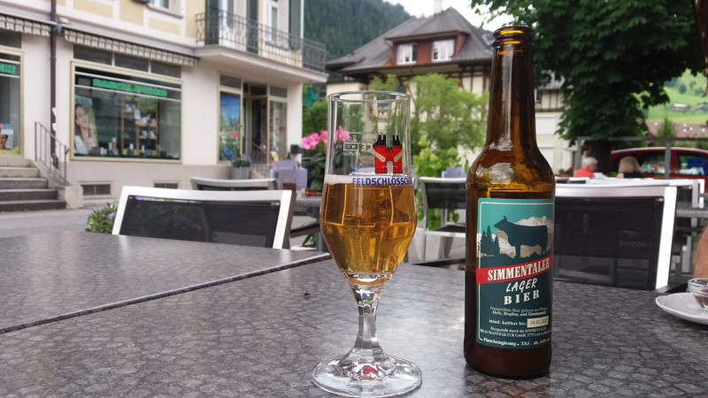 A Simmental beer at Zweisimmen