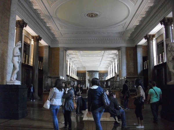 One of the gigantic halls in the British Museum