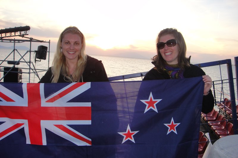 Me & Jess with the NZ Flag