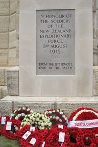 The NZ memorial & wreaths