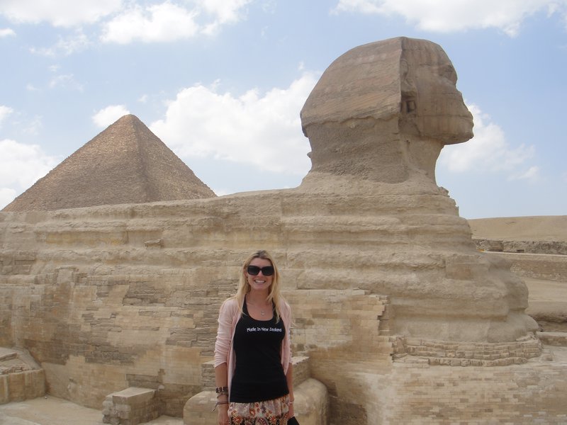 Me, a pyramid & the sphinx