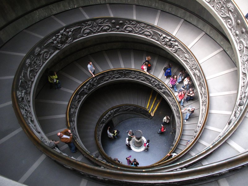Vatican Museum - exit staircase