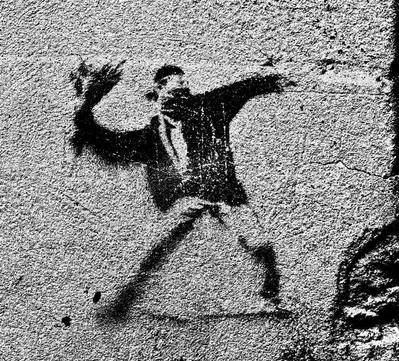 Wall Stencil - Anarchista