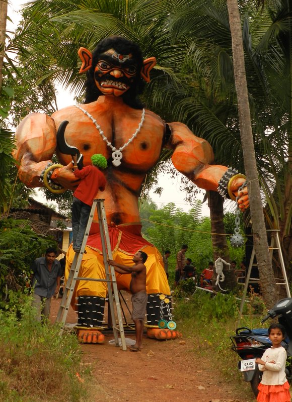 The Evil Narakasura, part of Diwali festival