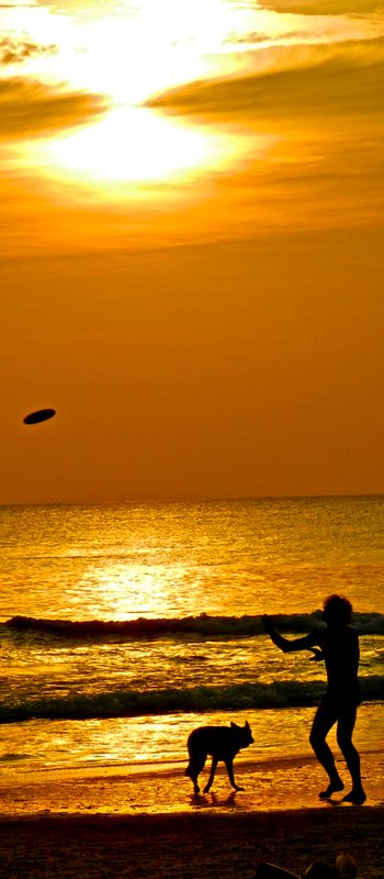 Sunset Frisbee.