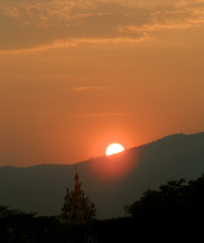 Sunset over Doi Sutep range