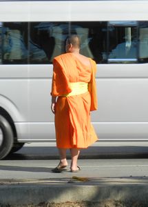 One of the many monks in Chiang Mai