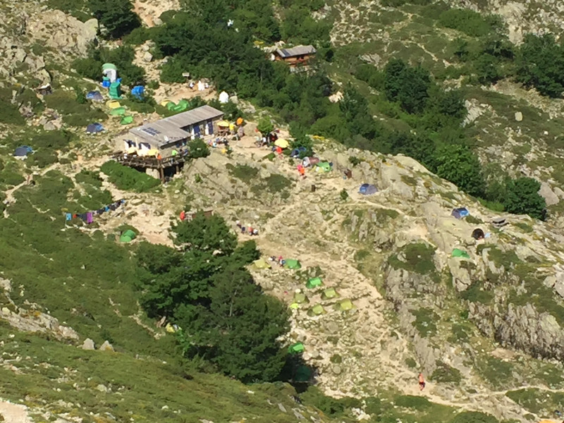 View in far distance of Refuge d'Usciolu