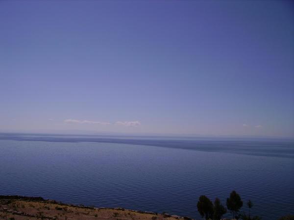 lake titicaca from taquile