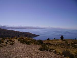 our first view of lake titicaca