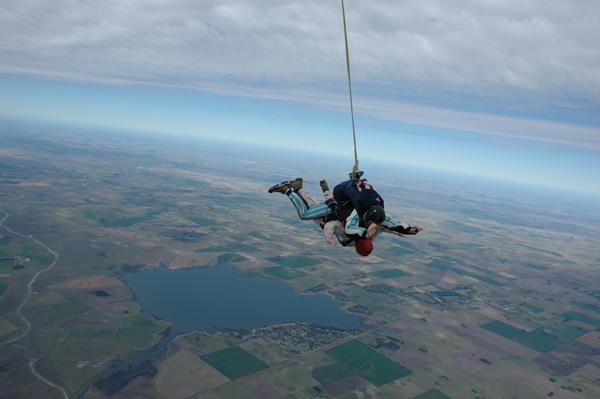 Gill in start of free fall!