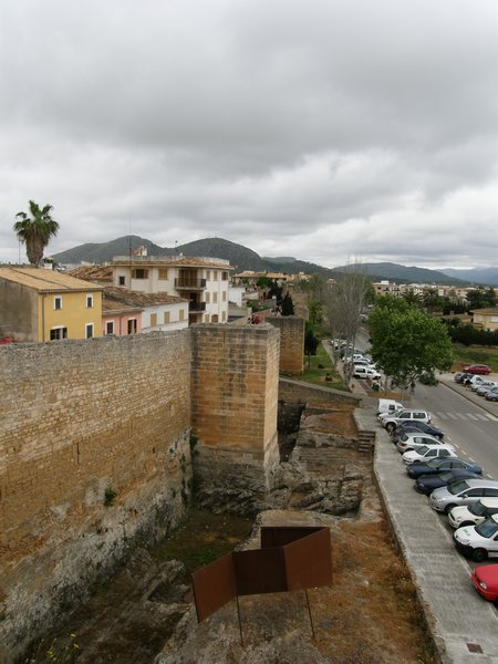 The wall surrounding the old town.