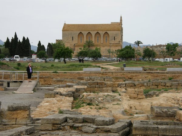 View of the Cathedral from the Roman ruins.