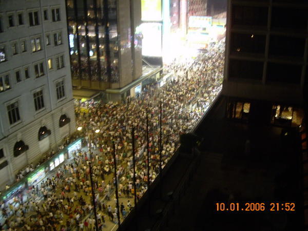 Nathan Road after the Fireworks