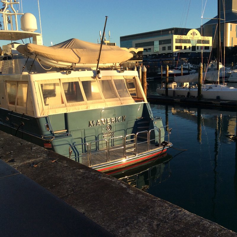 Auckland harbor yacht