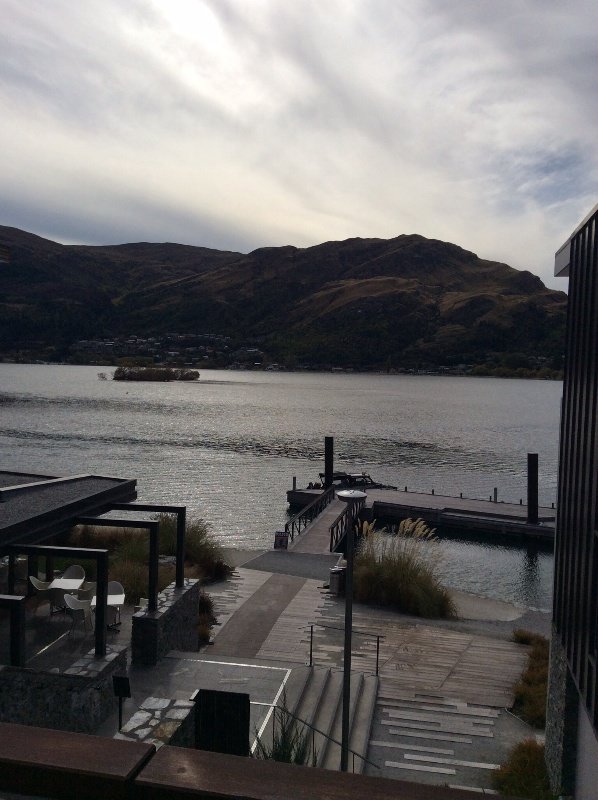 queenstown water taxi stop in front of hilton