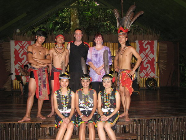 The chief, his wife and the tribesfolk
