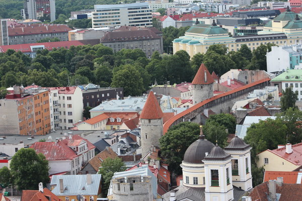 Tallinn old town walls