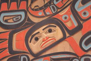 Part of the First Nations mural