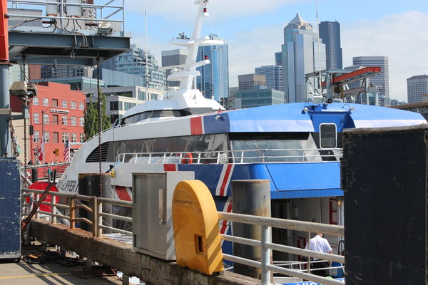 Clipper ferry at Seattle Pier 69