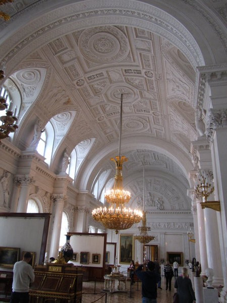 Vaulted ceilings inside the Hermitage